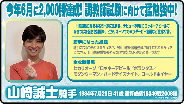 【第6回】山崎誠士騎手