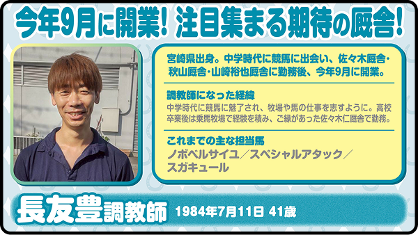 【第8回】長友豊調教師